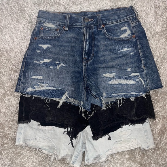 3 pairs of American Eagle Jean shorts . High waisted, like new. Size 2 - Picture 8 of 10